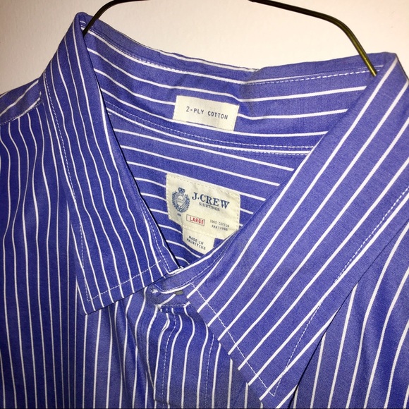 J. CREW Men’s 2-Ply Cotton Dress Shirt - Picture 2 of 2